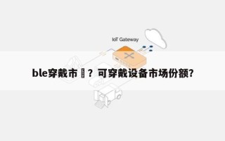ble穿戴市場？可穿戴设备市场份额？