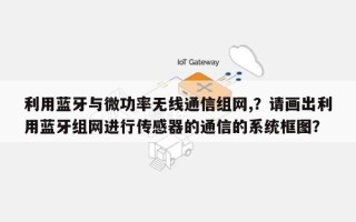 利用蓝牙与微功率无线通信组网,？请画出利用蓝牙组网进行传感器的通信的系统框图？