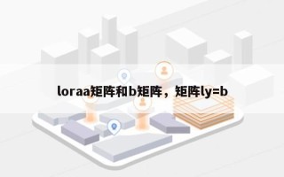 loraa矩阵和b矩阵，矩阵ly=b