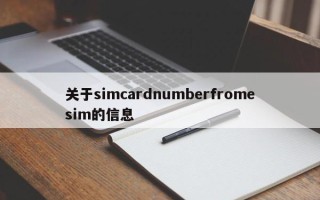 关于simcardnumberfromesim的信息