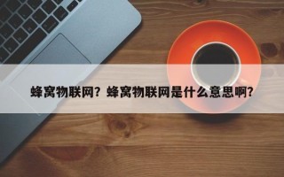 蜂窝物联网？蜂窝物联网是什么意思啊？