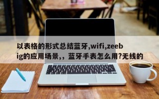 以表格的形式总结蓝牙,wifi,zeebig的应用场景,，蓝牙手表怎么用?无线的