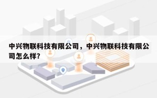 中兴物联科技有限公司，中兴物联科技有限公司怎么样？