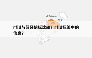 rfid与蓝牙信标比较？rfid标签中的信息？