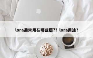 lora通常用在哪些层?？lora用途？
