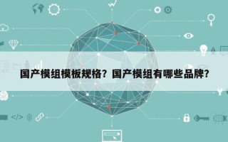 国产模组模板规格？国产模组有哪些品牌？