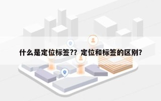什么是定位标签?？定位和标签的区别？