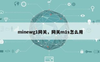 minewg1网关，网关m1s怎么用