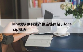 lora模块原料生产供应链网站，lora sip模块