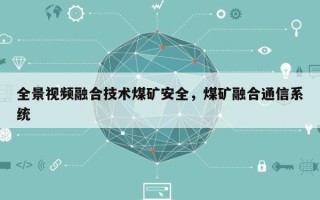 全景视频融合技术煤矿安全，煤矿融合通信系统