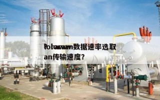 lorawan数据速率选取
？lorawan传输速度？