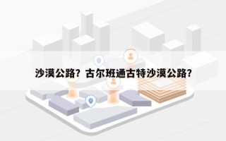 沙漠公路？古尔班通古特沙漠公路？