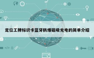定位工牌标识卡蓝牙防爆磁吸充电的简单介绍
