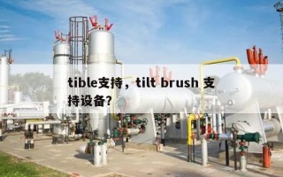 tible支持，tilt brush 支持设备？