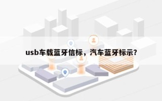 usb车载蓝牙信标，汽车蓝牙标示？