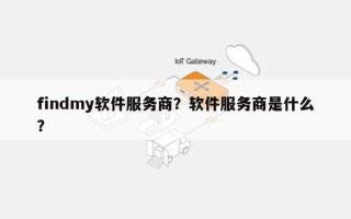 findmy软件服务商？软件服务商是什么？