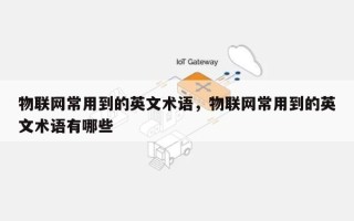 物联网常用到的英文术语，物联网常用到的英文术语有哪些