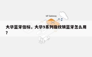 大华蓝牙信标，大华9系列指纹锁蓝牙怎么用？