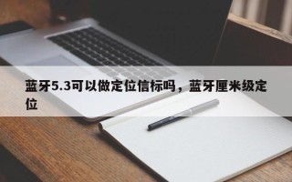 蓝牙5.3可以做定位信标吗，蓝牙厘米级定位