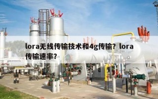 lora无线传输技术和4g传输？lora传输速率？