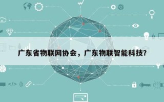广东省物联网协会，广东物联智能科技？