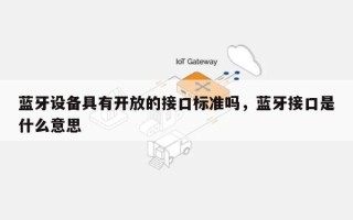 蓝牙设备具有开放的接口标准吗，蓝牙接口是什么意思