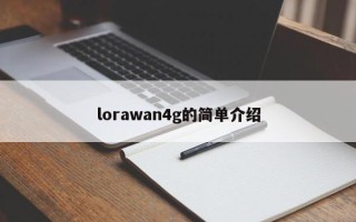 lorawan4g的简单介绍