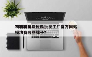 物联网模块原料批发工厂官方网站
？物联网模块有哪些牌子？