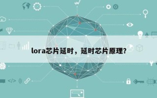 lora芯片延时，延时芯片原理？