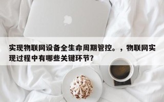 实现物联网设备全生命周期管控。，物联网实现过程中有哪些关键环节？