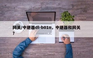 网关/中继器dl-b01n，中继器和网关？