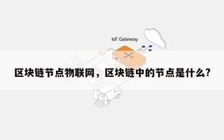 区块链节点物联网，区块链中的节点是什么?