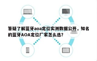 答疑了解蓝牙aoa定位实测数据公开，知名的蓝牙AOA定位厂家怎么选？