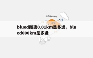 blued距离0.01km是多远，blued000km是多远