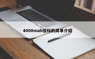 4000mah信标的简单介绍