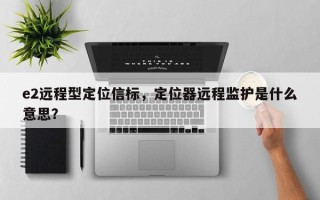 e2远程型定位信标，定位器远程监护是什么意思？