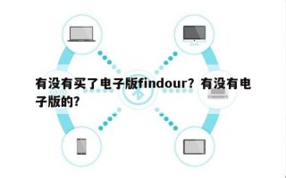 有没有买了电子版findour？有没有电子版的？