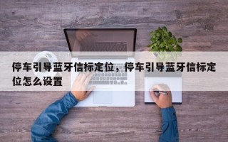 停车引导蓝牙信标定位，停车引导蓝牙信标定位怎么设置