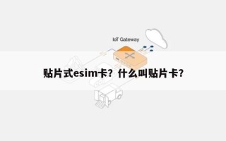 贴片式esim卡？什么叫贴片卡？