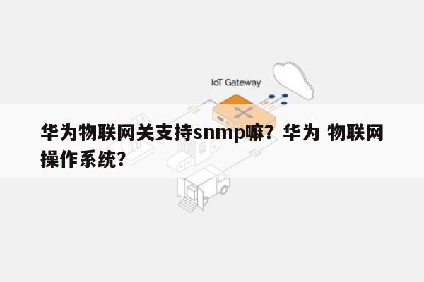 华为物联网关支持snmp嘛？华为 物联网操作系统？-第1张图片