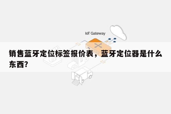 销售蓝牙定位标签报价表，蓝牙定位器是什么东西？-第1张图片