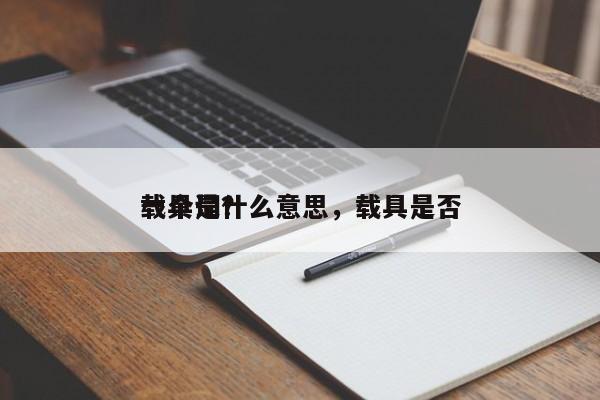 载具是什么意思，载具是否
一个词？-第1张图片