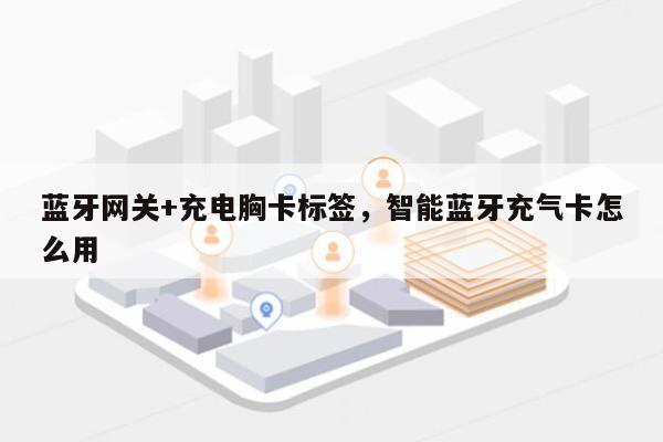 蓝牙网关+充电胸卡标签，智能蓝牙充气卡怎么用-第1张图片