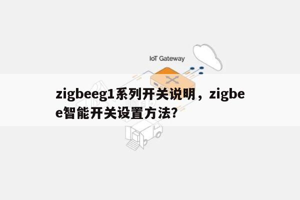 zigbeeg1系列开关说明，zigbee智能开关设置方法？-第1张图片