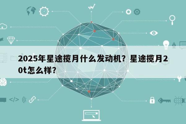 2025年星途揽月什么发动机？星途揽月20t怎么样？-第1张图片