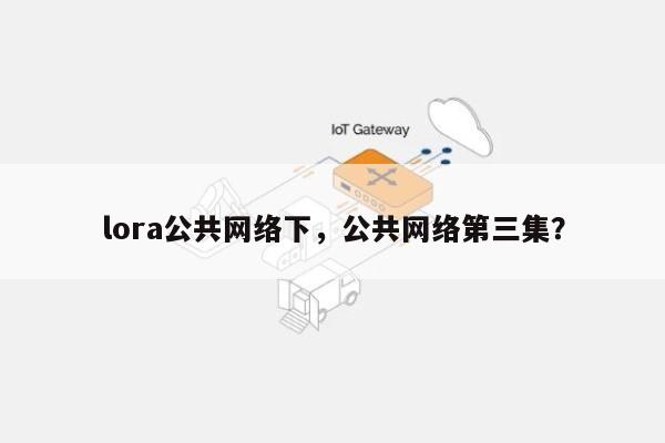 lora公共网络下，公共网络第三集？-第1张图片