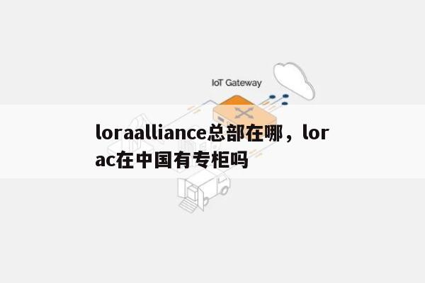 loraalliance总部在哪，lorac在中国有专柜吗-第1张图片