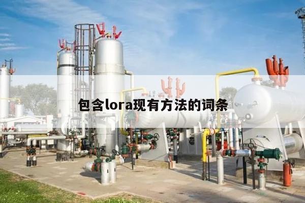 包含lora现有方法的词条-第1张图片