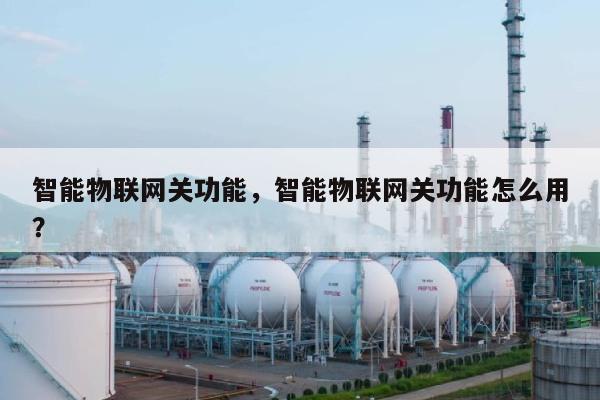 智能物联网关功能，智能物联网关功能怎么用？-第1张图片