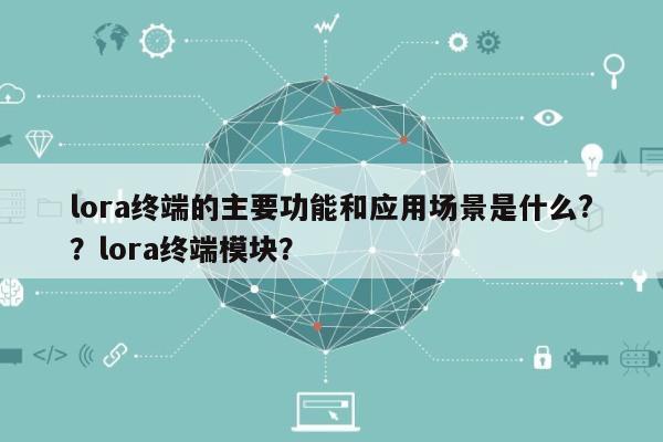 lora终端的主要功能和应用场景是什么?？lora终端模块？-第1张图片